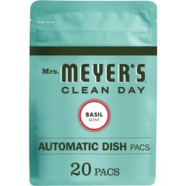 Mrs. Meyer's Auto Dishwashing Packs, Basil, 20 count (Pack of 6)