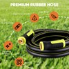 Garden Hose Set 200FT Heavy-Duty Premium 5/8'' Rubber 3-Layer Water