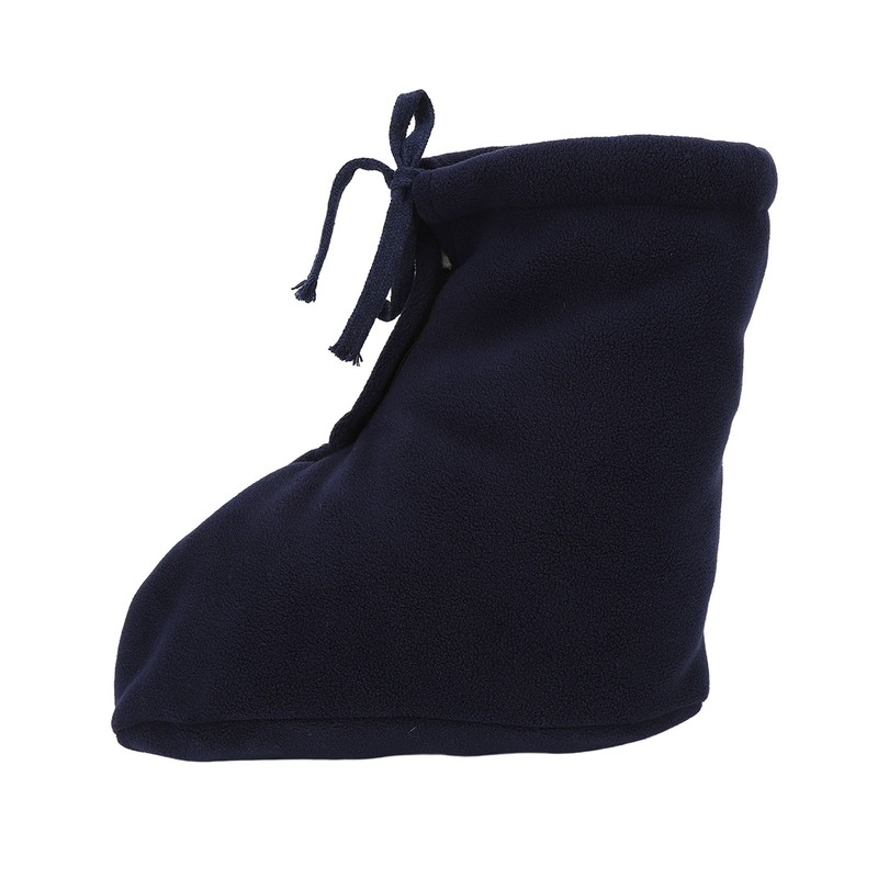 Men Women Cast Sock Dark Blue Soft Fleece Thick Adjustable