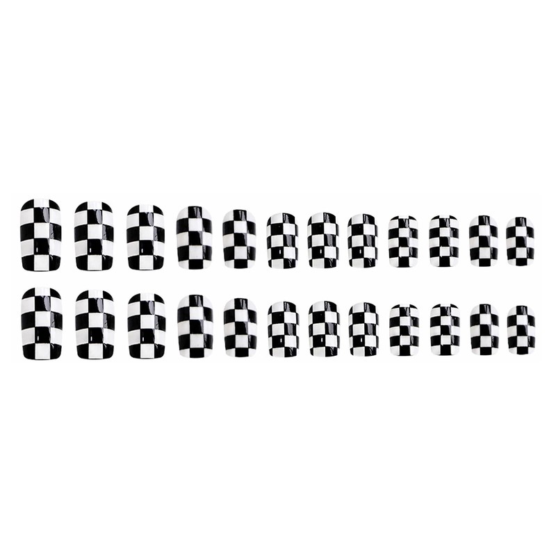 MERVF Medium Press on Nails Square Fake Nails Press ons