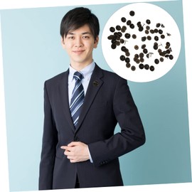 Operitacx 50 Sets Butterfly Pin Holder for Badges Clutch Lock Lapel Pin Enamel Pin Back Magnetic Badge Back Holder Clasp with Clutch