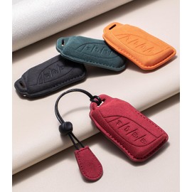 GLXKITVL for Lexus Suede Leather Key Fob Cover Compatible with Lexus 2018-2024 ES350 LC500 LC500h LS500 LS500h 2019-2024 UX200 UX250h ES300h 2020-02021 GX460 Smart Key