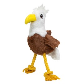 JACK AND VANILLA, Eagle Plush Toy for Dogs and Cats, Durable with Built-in Whistle, Great for Play and Learning, 28 cm, Bright Colour