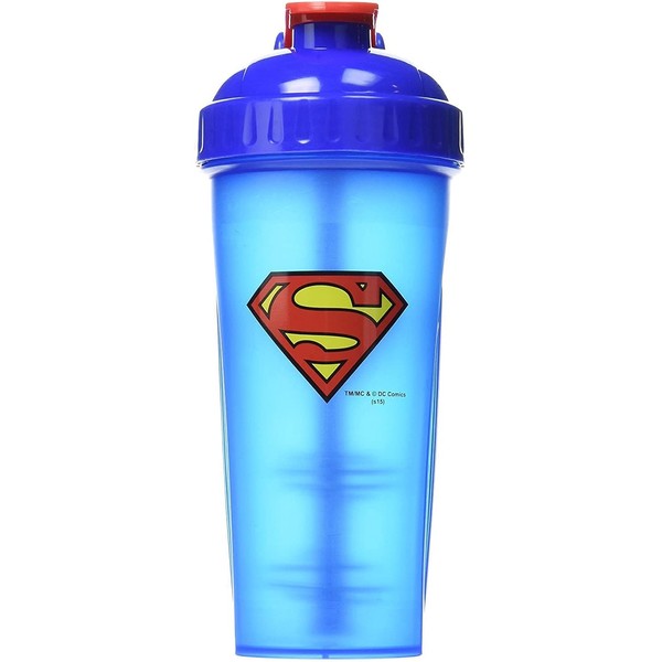 Performa Hero Series DC Shaker Protein Shaker Protein Shaker Fitness 800 ml Capacity (Superman)