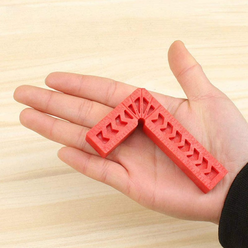 Sourcemall L-Shaped Right Angle Ruler, Corner Clamp Fixed, Reinforced Plastic,