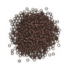 500 Pcs 4mm Micro Link Beads Hair Extensions Beads Copper