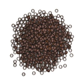 500 Pcs 4mm Micro Link Beads Hair Extensions Beads Copper Nano Rings Beads Hair Beads Hair Extension Tool (Brown)