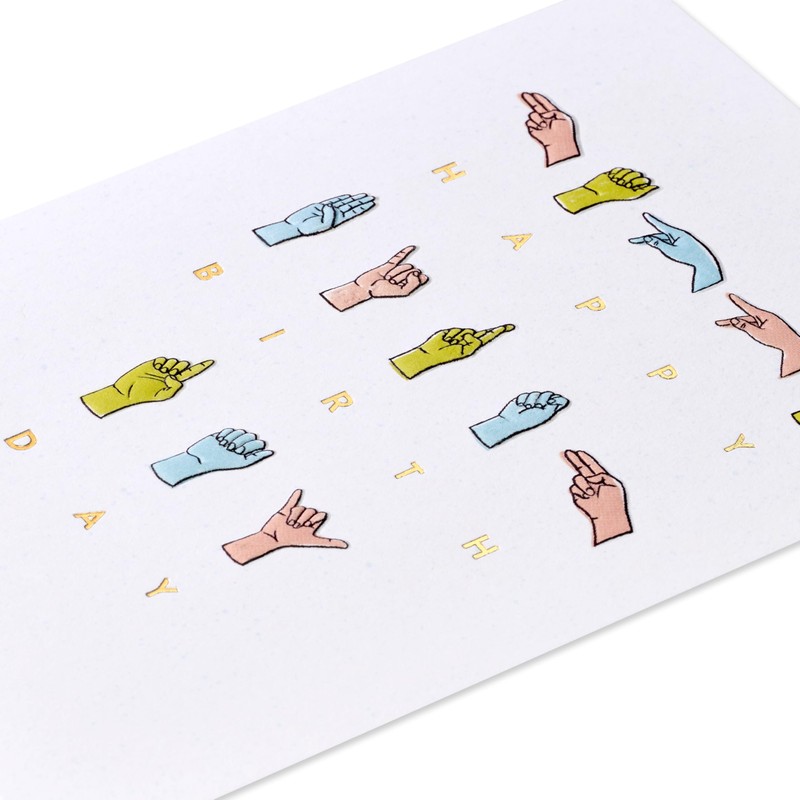 American Greetings Sign Language Birthday Card (Amazing Day)