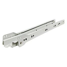 Silverline ES212-WT Euro Drawer Slides Bottom Mount 12 inch Roller White 25 Pair