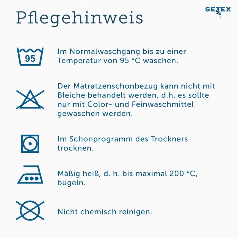 Setex Molton Mattress Protector, natural, 80 x 200 cm