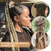 Kraler 3 Pcs Elastic Hair Ties with Wooden Toggle for
