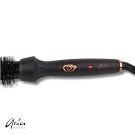 Aria Beauty Thermal Ionic Hot Styling Brush - Black - Does Not Blow Air - Lightweight Design and Easy Grip - Black - 1 pc