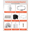 VEVOR 3-in-1 Indoor Dryer Vent Kit, with Bucket for Electric