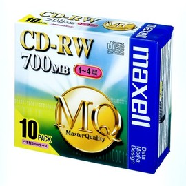 Maxell CD-RW MB 4 X Speed For Data 10 Pieces 5 mm Case 3-Pack, cdrw80mq. s1p10s Parent