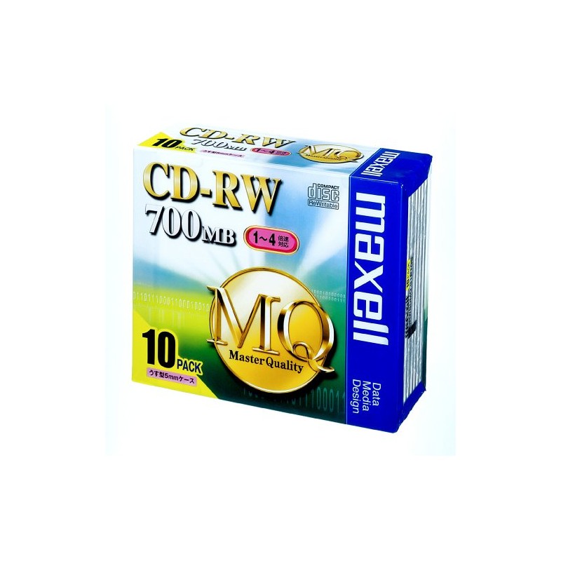 Maxell CD-RW MB 4 X Speed For Data 10 Pieces