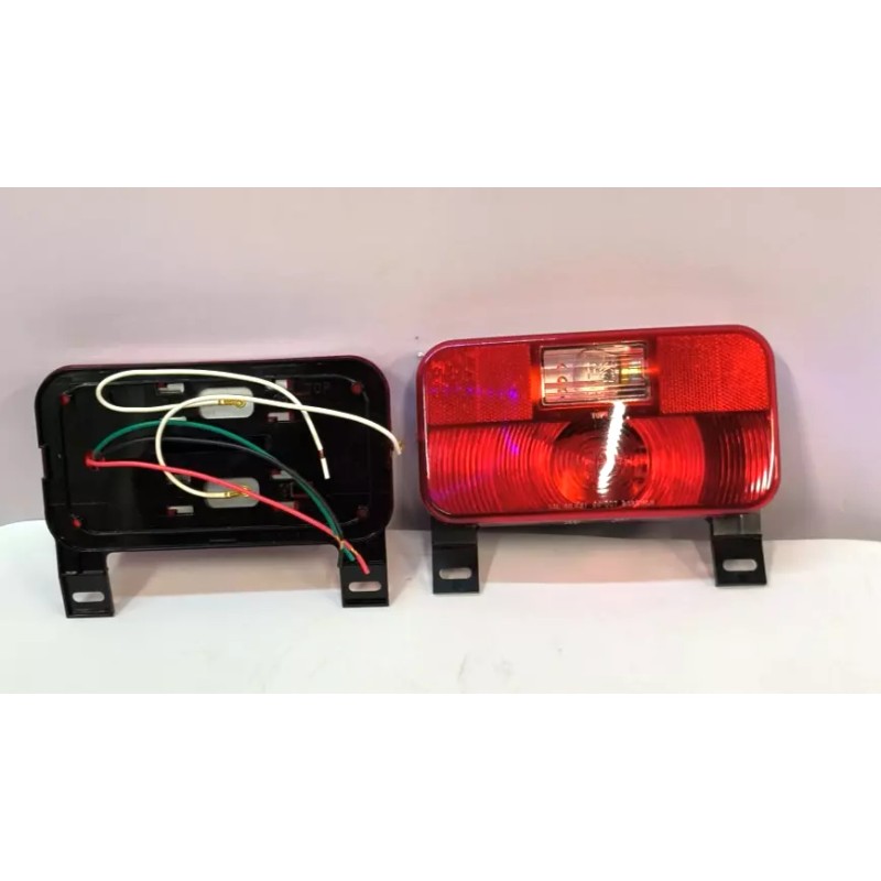 Bargman 30-92-109 Tail Light W/Backup, License Bracket & Black Base