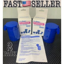 MediChoice 2-Pack MediChoice Pill Splitter And Crusher: Splits, Cuts, Drink & Stores - NEW