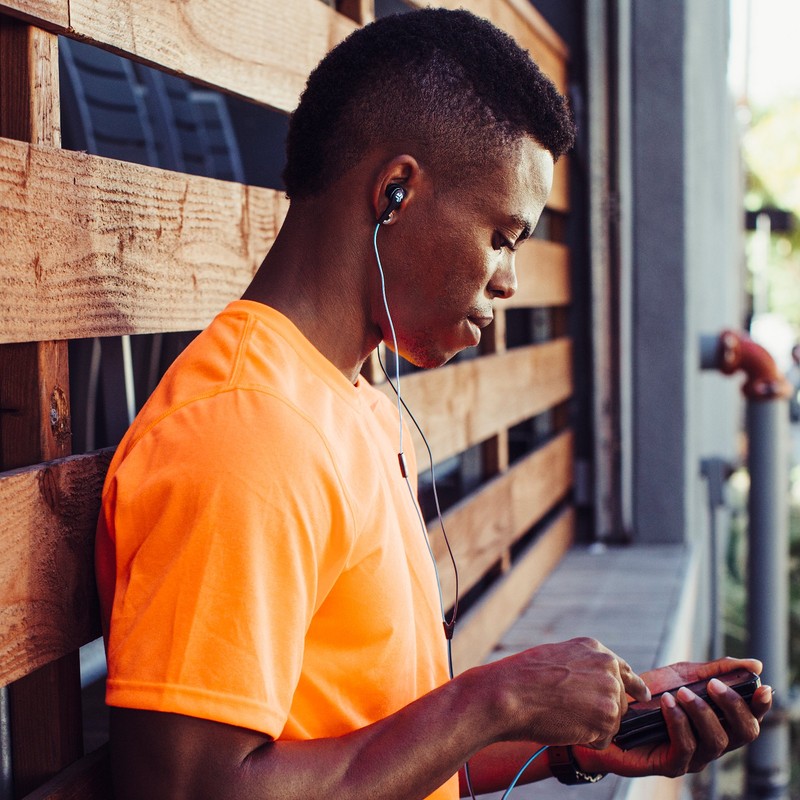 JLab Audio JBuds Pro Signature Wired Earbuds with Microphone and