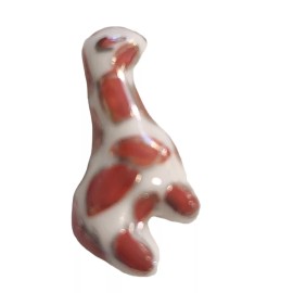 Unbranded Ceramic Giraffe Beads 1.2" Tall X .6" Long