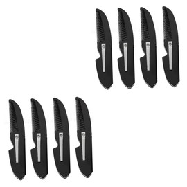Housoutil 8pcs Portable Beard Combs Ergonomic Design for Easy Grooming Male Beard Care Tool for Home Travel Skin-friendly Compact Pocket
