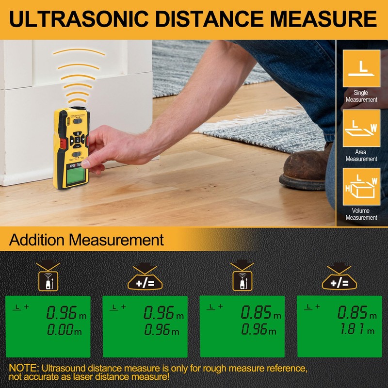 PREXISO 5-in-1 Stud Finder with Laser Level, Electronic Stud Sensor