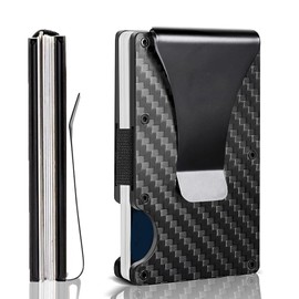 BOKKY Slim RFID Wallet for Men Convertible Metal Business Card Holder in 15 Cards - Ideal for Credit Card Holder and Money Clip