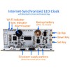 CANADUINO® Internet-Synchronized NTP WiFi Clock with Alarm and Smartphone App