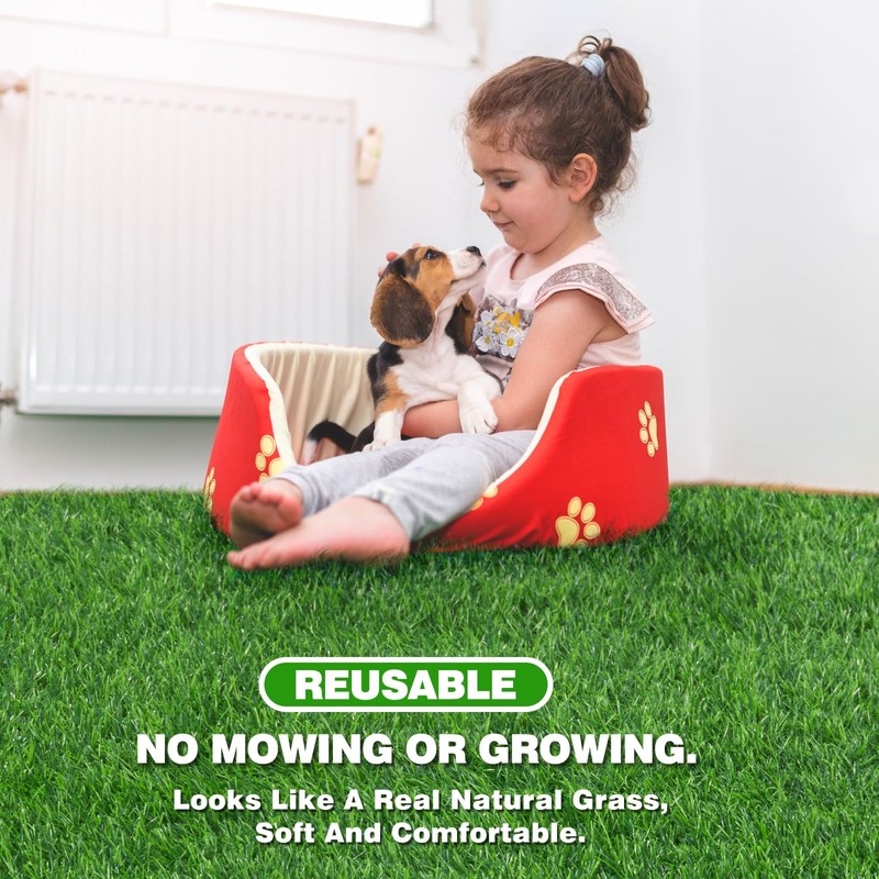 Oiyeefo Artificial Pee Grass Pad for Dogs, Fake Grass Replacement