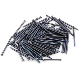Design61 100 x Steel Pins Skirting Board Pins Nail 1.4 x 25 mm Flat Head Countersunk Blue