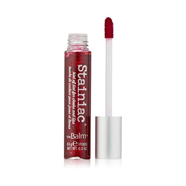 theBalm Stainiac Lip & Cheek Stain, Aloe-Infused Formula, Multi-Use, Buildable, Pigmented , 0.3 Fl Oz (Pack of 1)