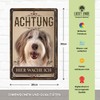 30 x 20 cm Weatherproof Dog Tin Sign, Warning Notice,