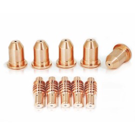 59164 * 5/59182 * 5 for Harbor Freight Titanium 65,Electrodes 59182 Tips 59164 Tips,65Amp (5Tips+5Electrodes,PK-10)