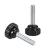 sourcing map M6 x 35mm Metric Male Thread Knurled Clamping