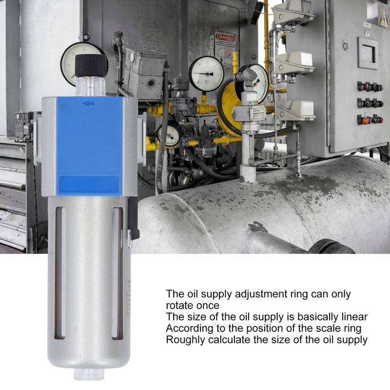 Oil Water Separator Aluminum Alloy Air Compressor Lubricator with Sealing