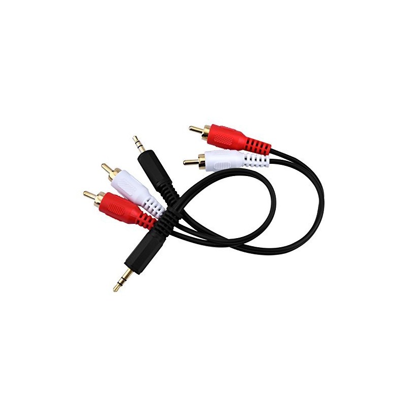 eBoot 3.5mm Audio Cable Male to 2 RCA Male Cable