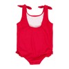 RuffleButts True Red Tie Shoulder One Piece - 4T