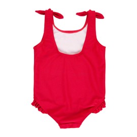 RuffleButts True Red Tie Shoulder One Piece - 4T