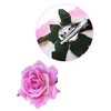 15 Pieces Rose Flower Hairpin Hair Clip Flower Pin Up