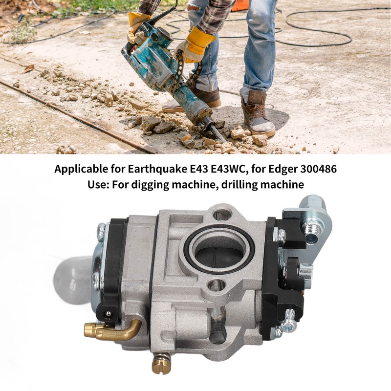 Carburetor Aluminum Carburetor Carb Fit for Earthquake E43 E43WC Accessories