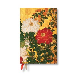 Paperblanks | 2025 Weekly Planner | Natsu | Rinpa Florals | 12-Month Flexis | Mini | Horizontal | Elastic Band | 176 Pg | 100 GSM: Natsu 25 12M Wkly Plnr Flexi Mini Hor EN