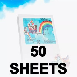 SWEET & MAGICAL 50 Edible Rectangle Potato Starch Rice Wafer Paper Sheets size A3 11.5"X17.5"