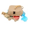 Bird Foraging Box Toys Fun Colorful Shredding Paper Sola Wood