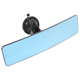12" Universal Rear View Mirror, Upgraded Larger Size Wide Angle Convex Mirror with Stick-On Design, Replacement for Cars, SUVs, Vans, Trucks and Ships