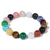 15PCS 12mm Natural Tiger Eye Stone Loose Beads Big Hole