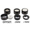 HOBBYSOUL Brass RC 1.0 Wheels and Tires 64mm Tall, 1.0