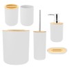 6Pcs/Set Household Bathroom Soap Box Toothbrush Holder Rinse Cup Lotion