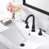 2 Handle 3 Hole 8 Inch Widespread Bathroom Faucet with