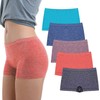 R RUXIA Women's Boyshort Panties Seamless Nylon Underwear Stretch Boxer