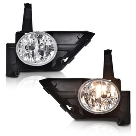 G-PLUS Bumper Fog Lights Compatible with Honda CRV 2005-2006 Driver & Passenger Side Fog Lamps Assemblies,Clear Lens HO2591104