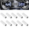 10 Pieces Round Spacer, 4mm ID, 6mm OD, Aluminum Alloy